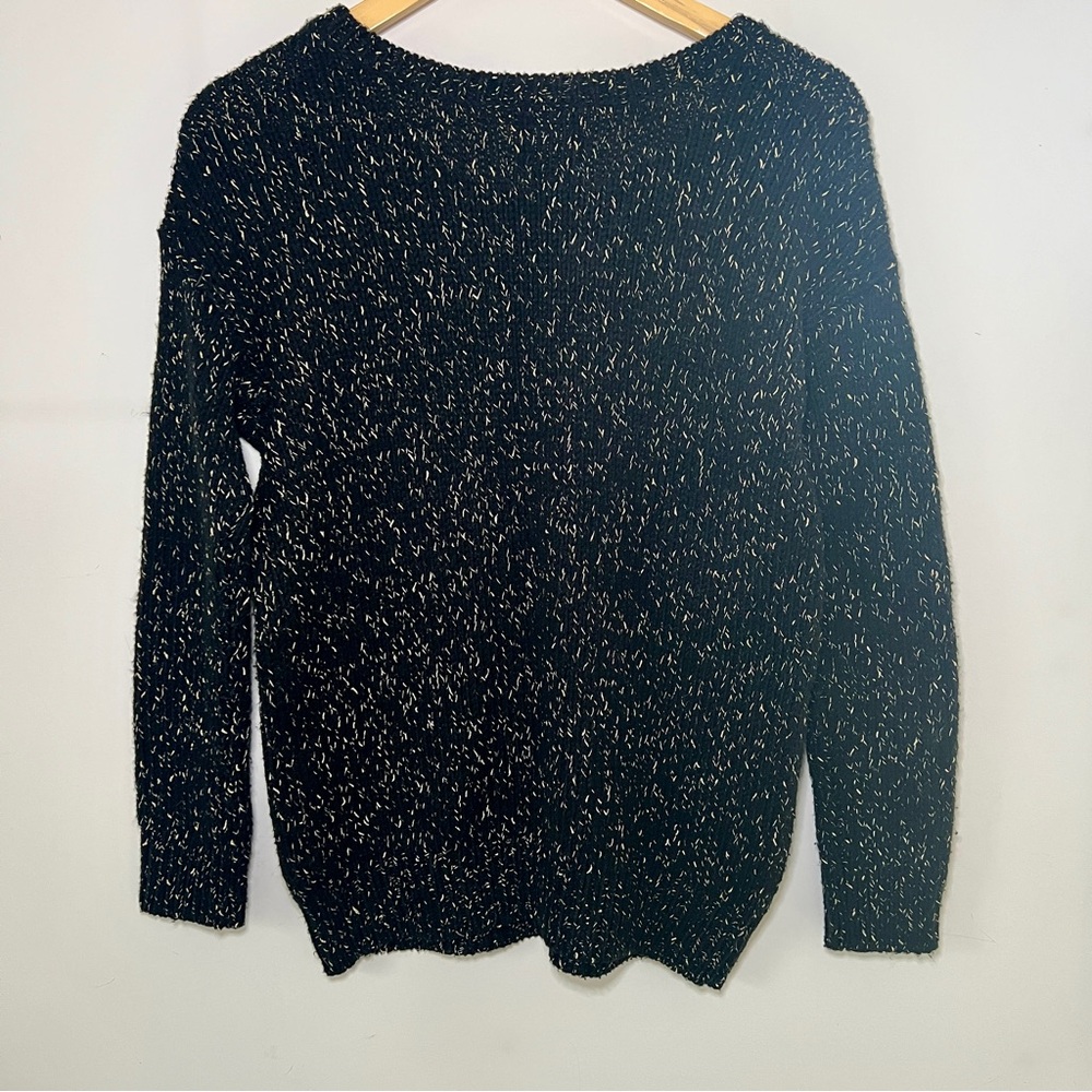 American Eagle Outfitters Vintage Boyfriend Black and Gold Crew Neck Sweater